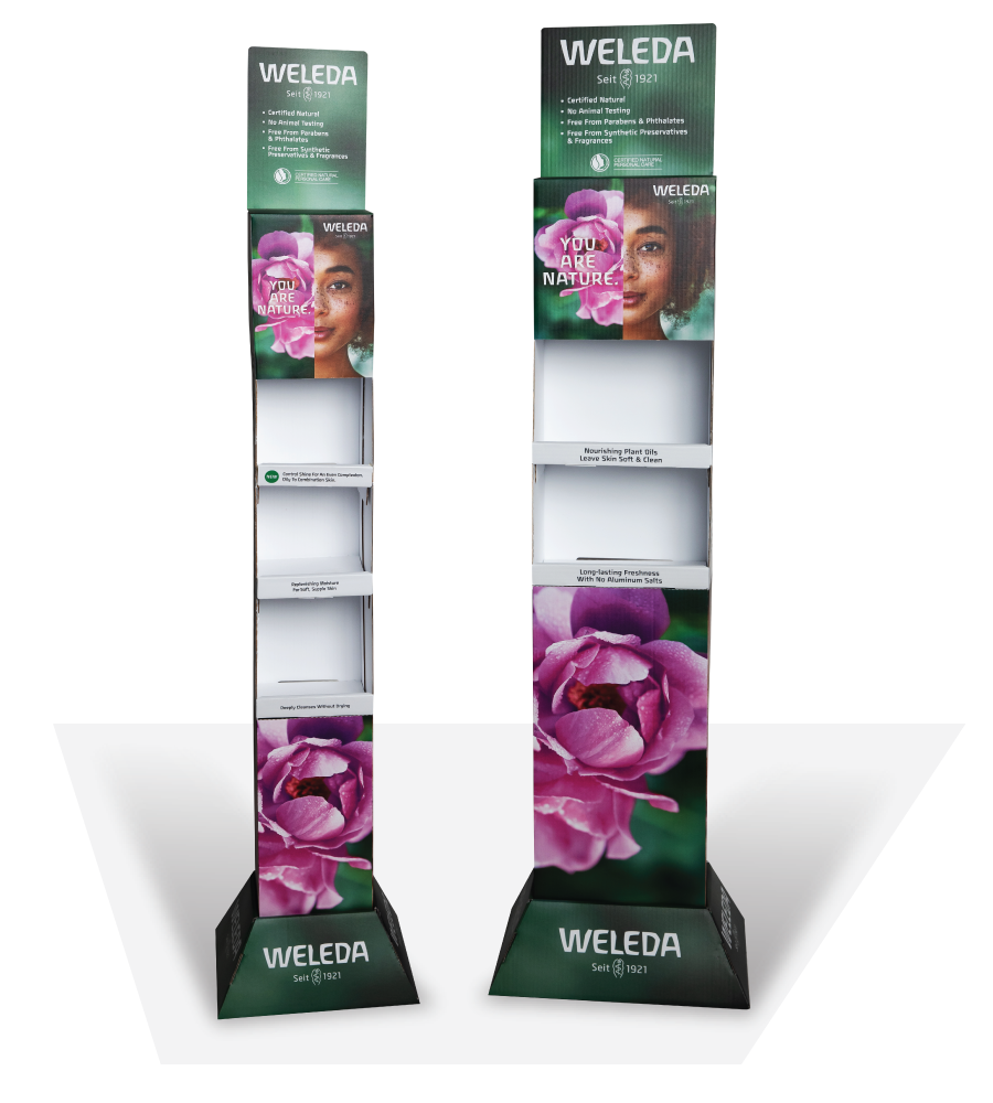 Weleda In Store Product Display Printing