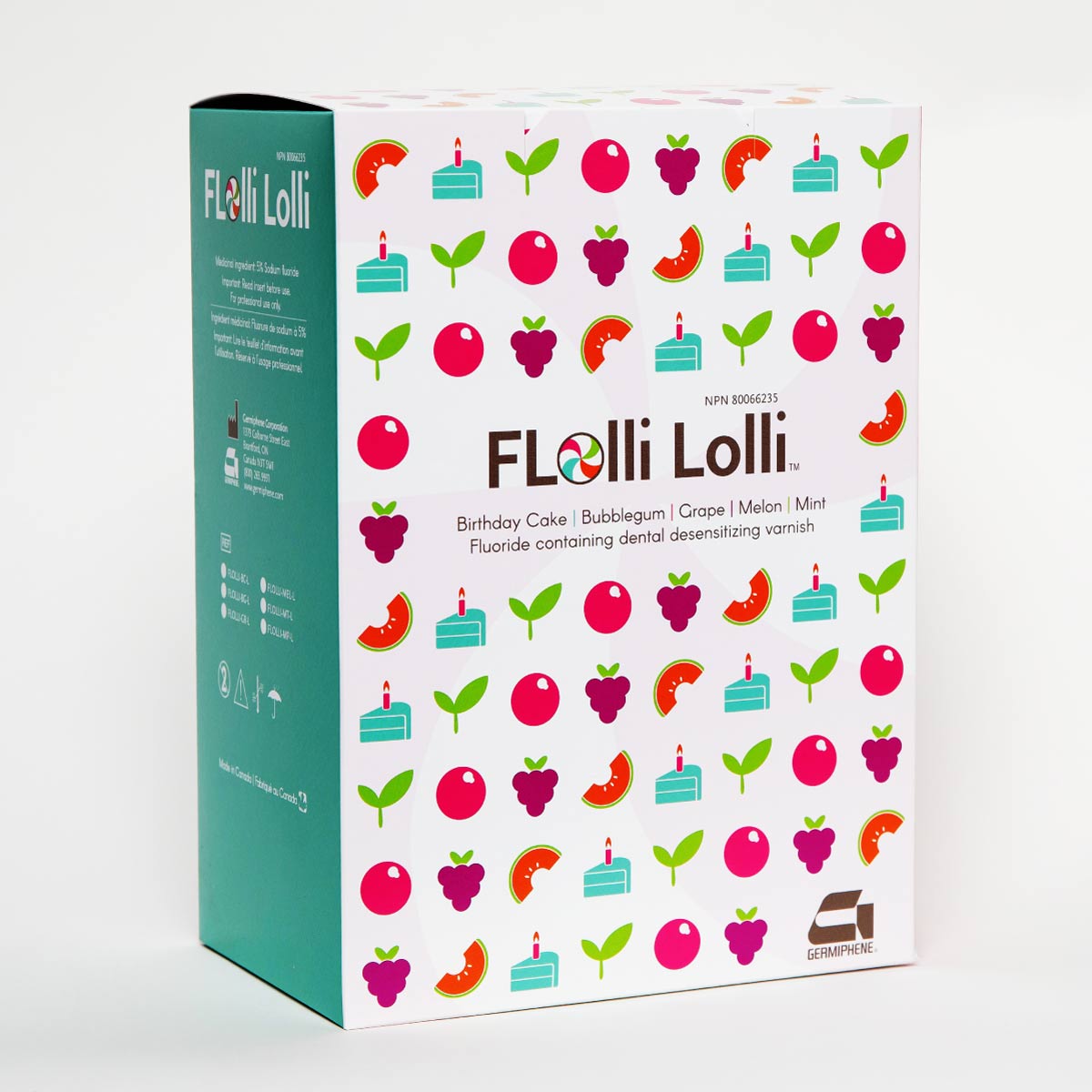 Flolli Lolli Dental Varnish Packaging