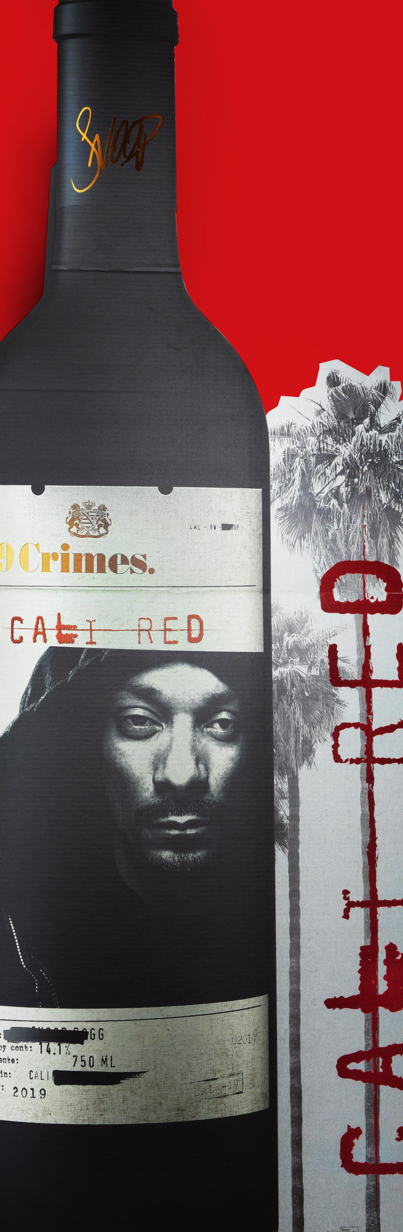 Cali Red Wine Display Printing