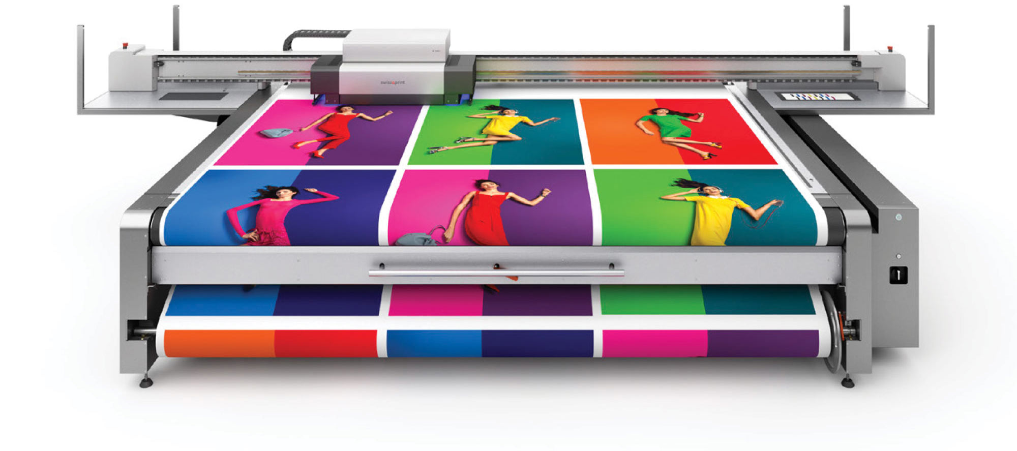 Printing Press Printing Vibrant Images